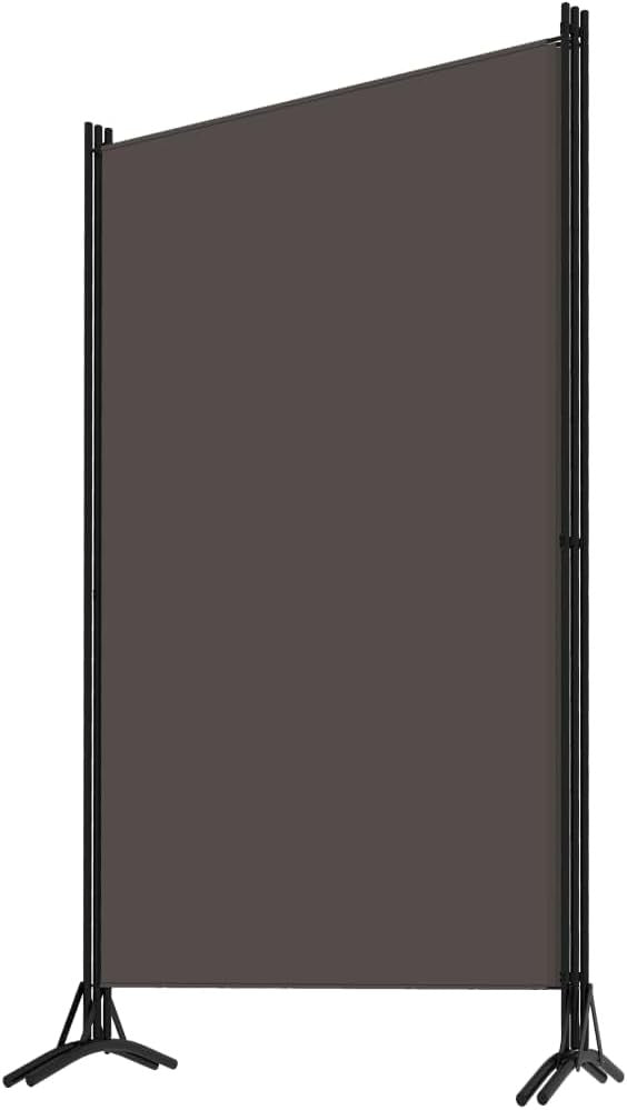 Grey 3 Panel Room Divider 260cm Folding Privacy Screen – Fabric Partition Wall