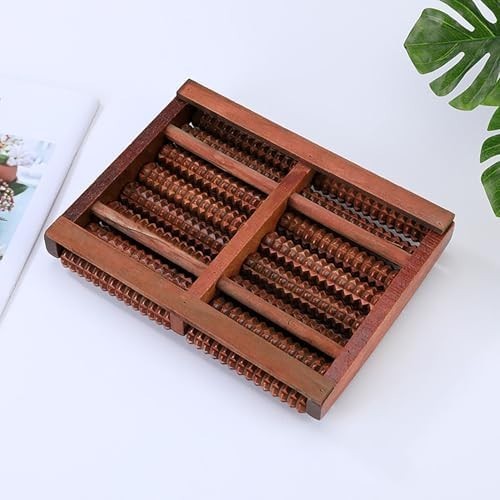 Wooden Foot Massage Roller Acupressure Plantar Fasciitis Relief