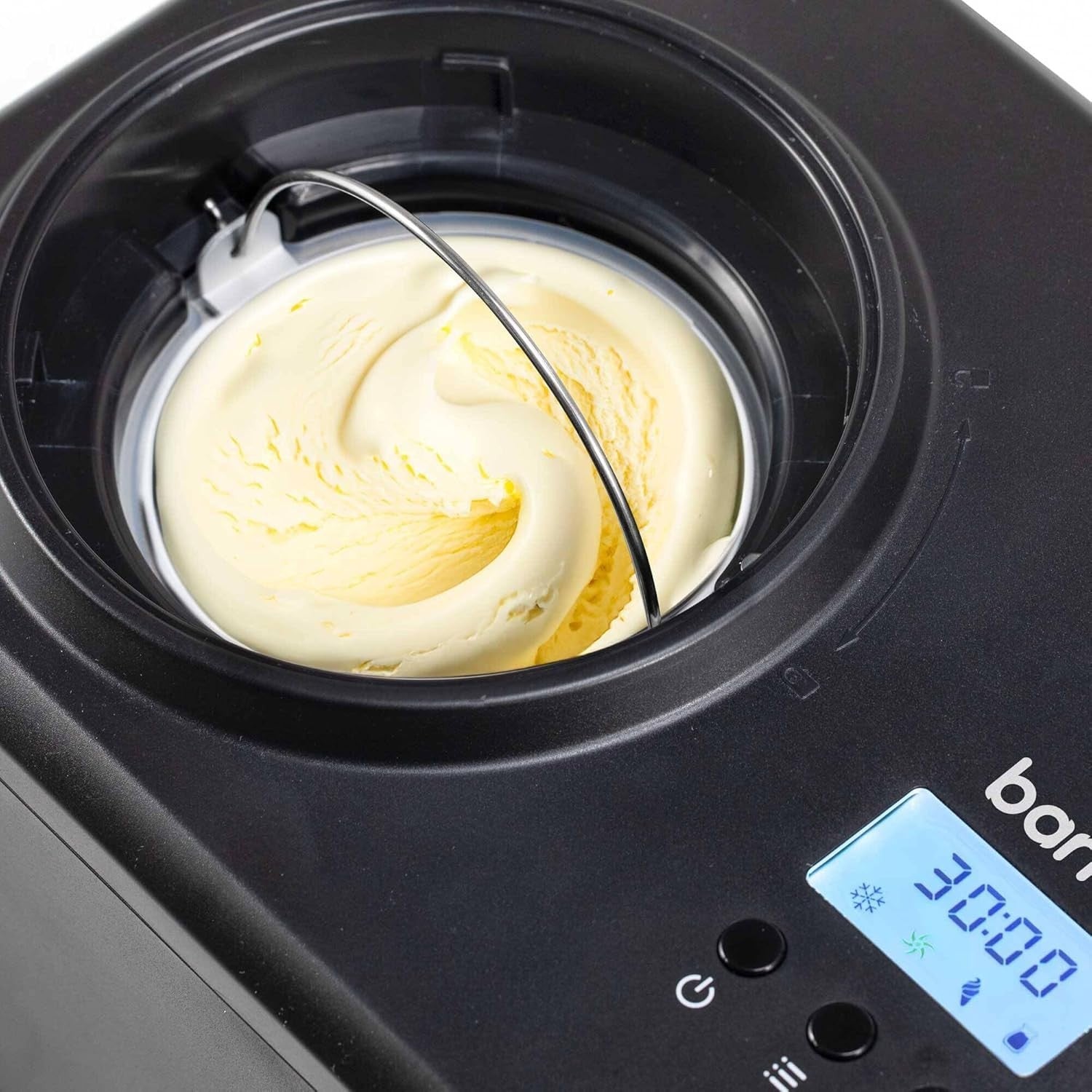 Ice Cream Maker Compressor 1L Fast Freeze Automatic Gelato Machine