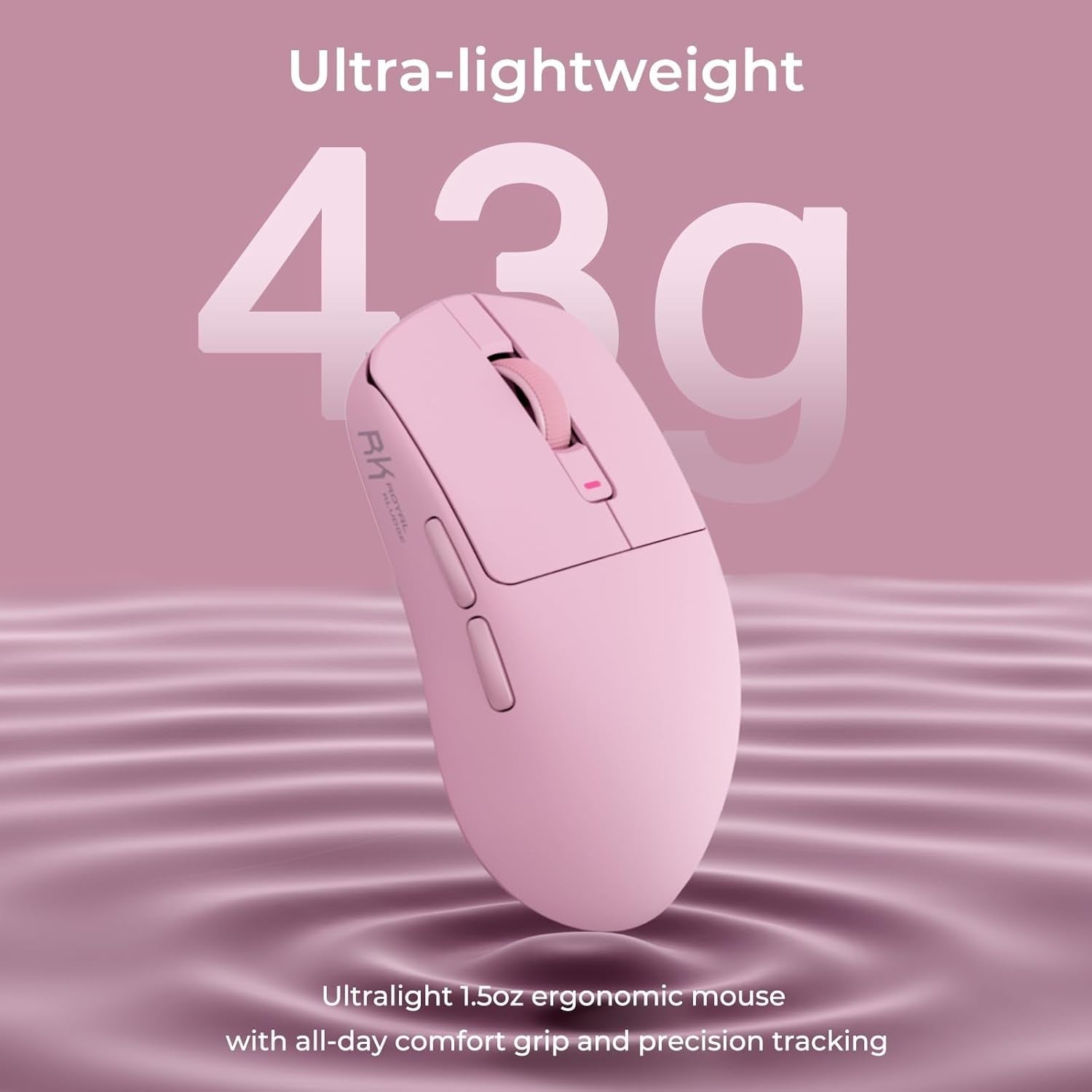 Ultra Lightweight 43g Wireless Gaming Mouse 24000 DPI Tri-Mode RGB