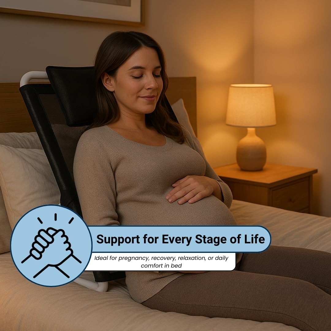 Adjustable Bed Backrest Pillow 5-Position Foldable Wedge Support Chair