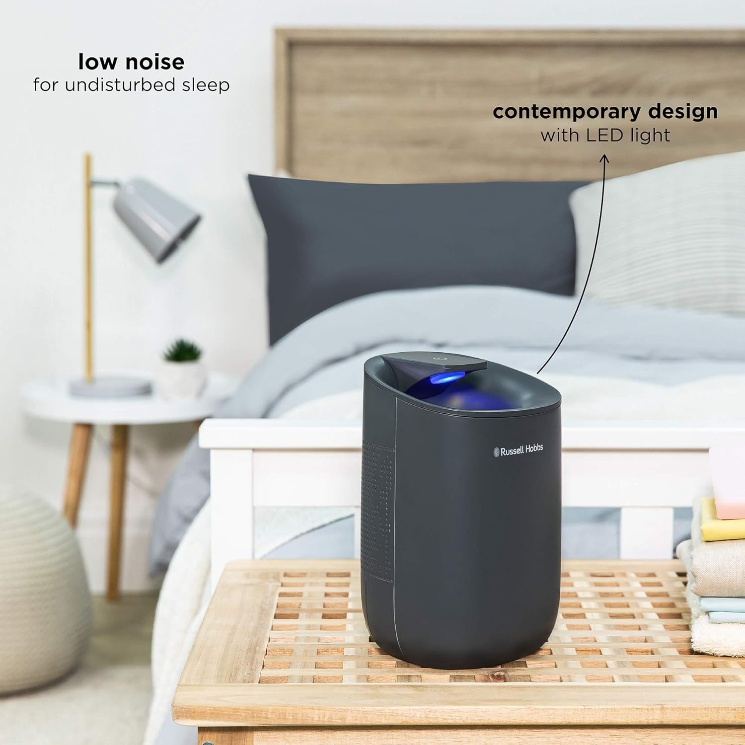 Mini Dehumidifier for Home 300ml Daily Moisture Remover 15m² Grey