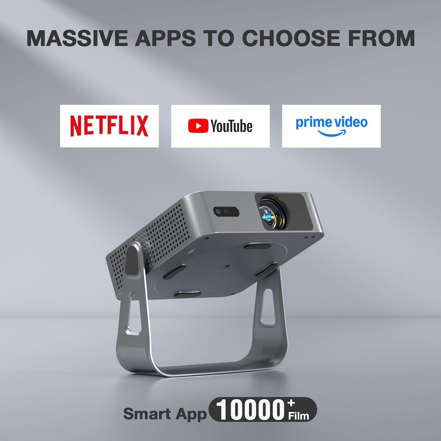 1080P Smart Projector Netflix WiFi6 Bluetooth Auto Focus 27000L