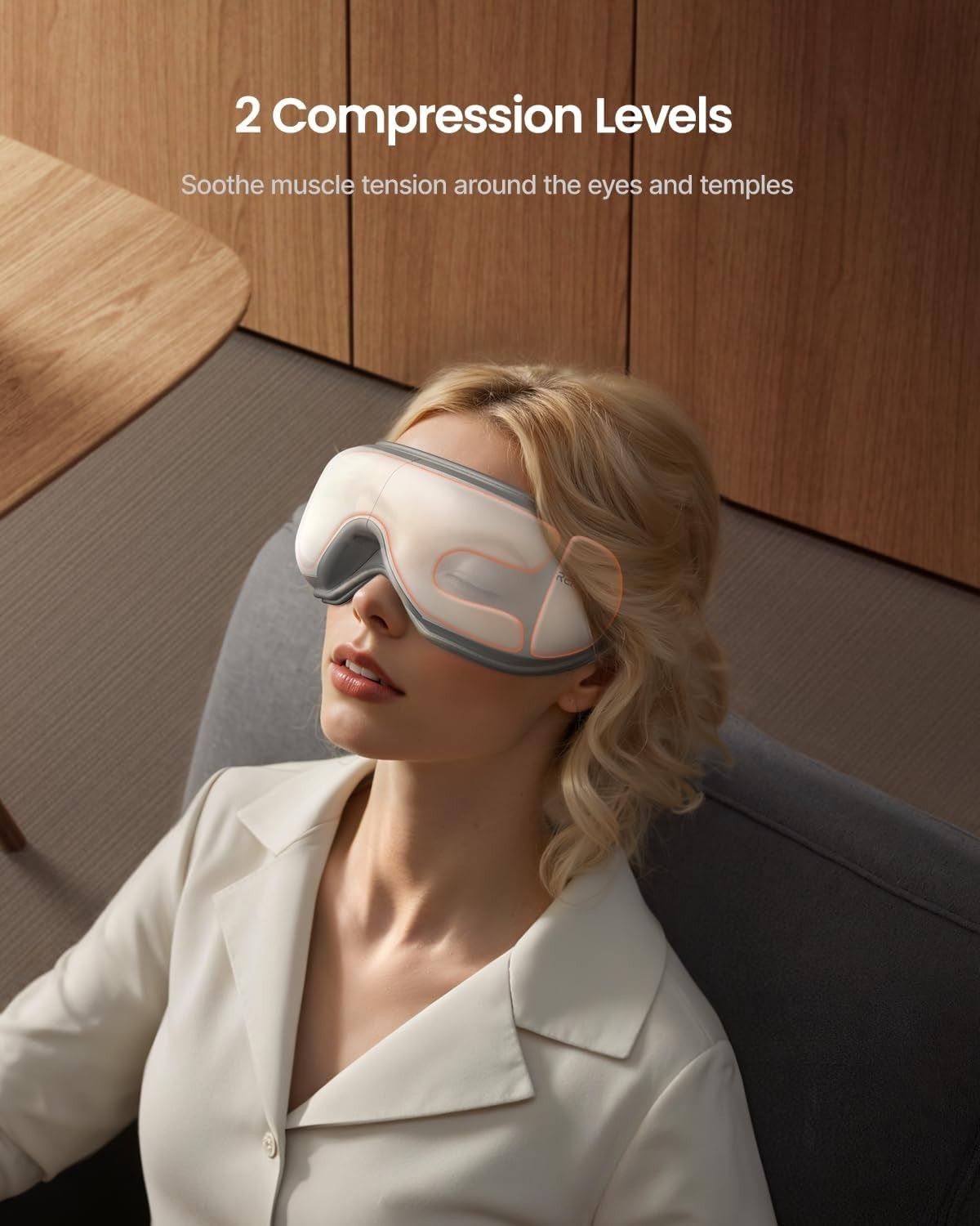 Rechargeable Heated Eye Mask with Remote & Bluetooth Music