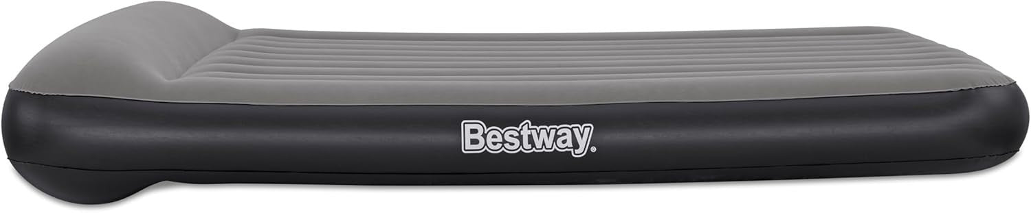 Queen Air Mattress 80"x60"x12" with Built-In USB Pump & Flock Top