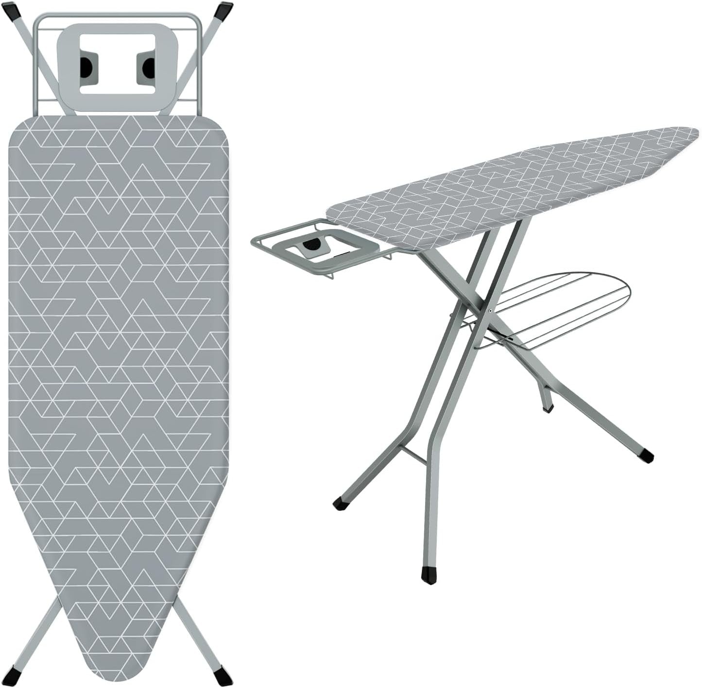 Ironing Board Height Adjustable Foldable Steam Generator Ready 120x45cm