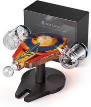 Galaxy Spaceship Whiskey Decanter Set 840ml with 2 Shot Glasses Gift Display