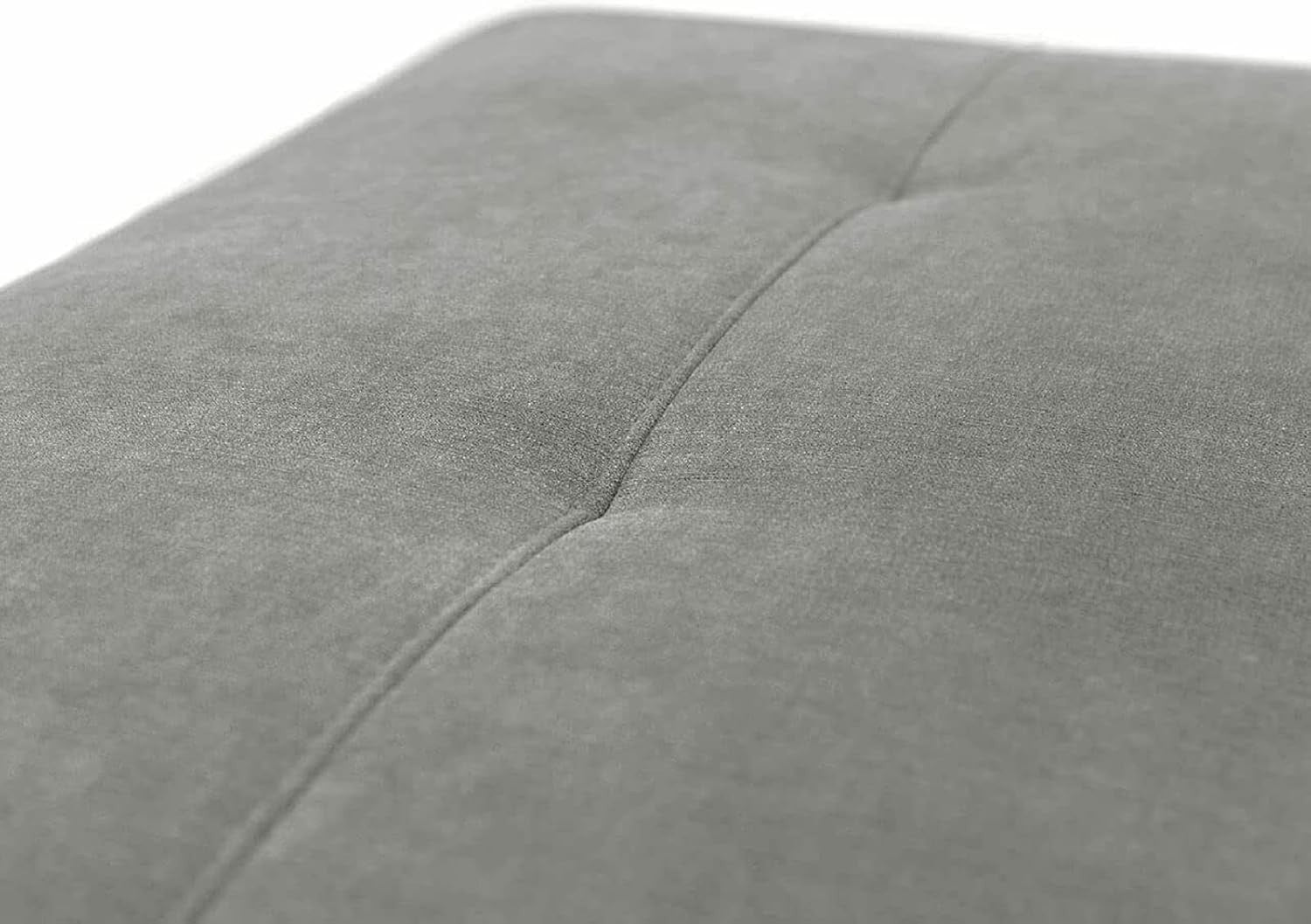 Modern L-Shape Corner Sofa Bed with Storage, Folding Double Bed Grey Chenille