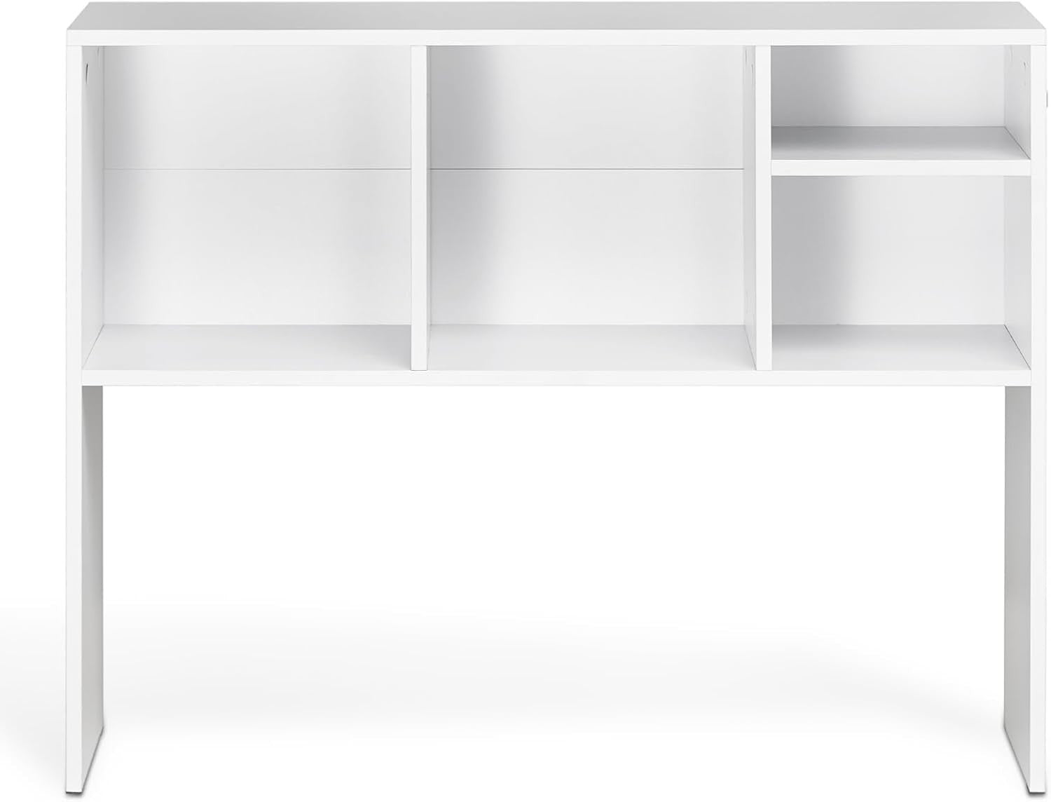 1-Tier Desktop Bookshelf 94cm Office Desk Hutch Organizer Storage Rack White