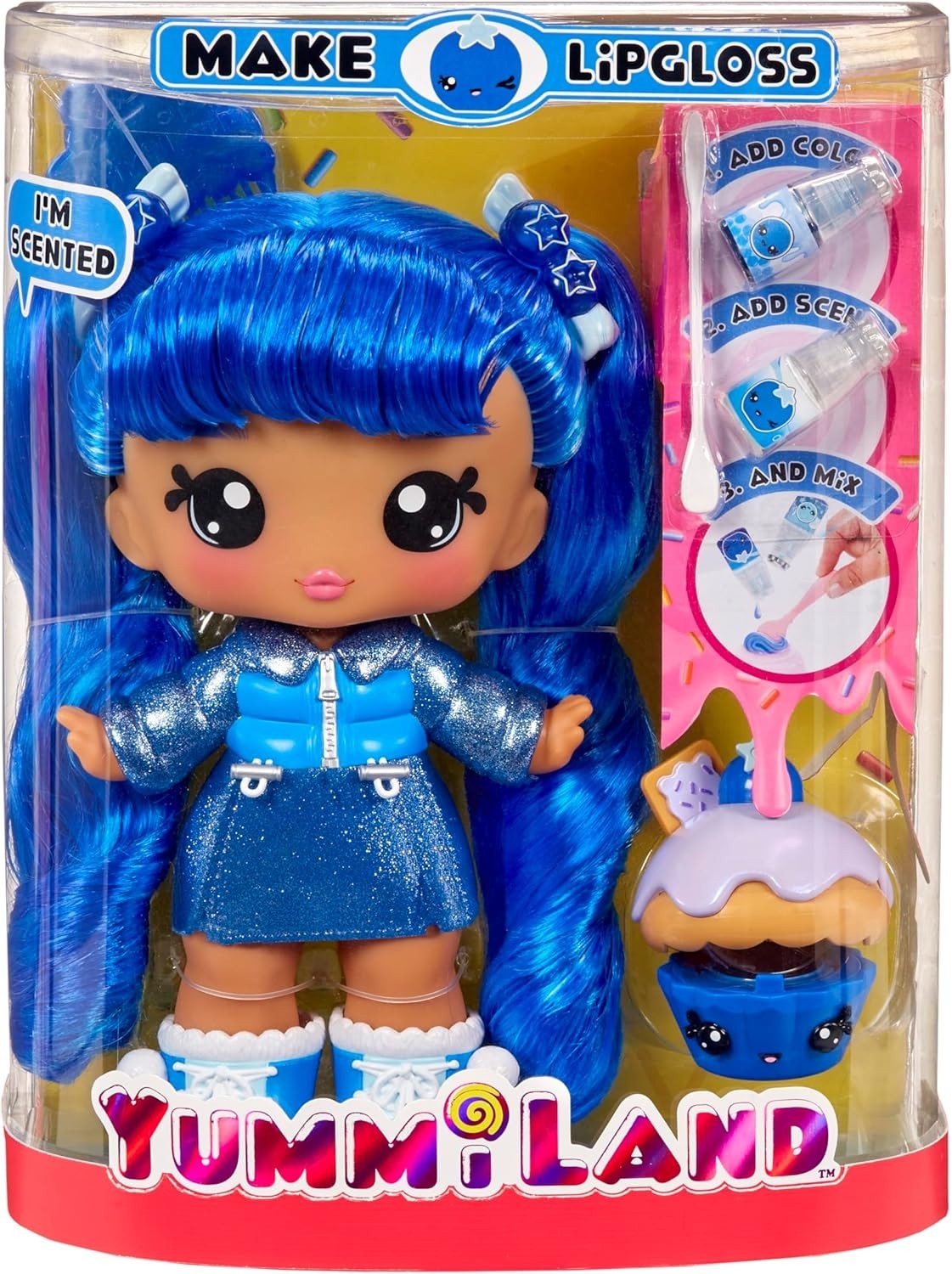 25cm Scented Doll DIY Lip Gloss Kit Num Nom Pet Playset