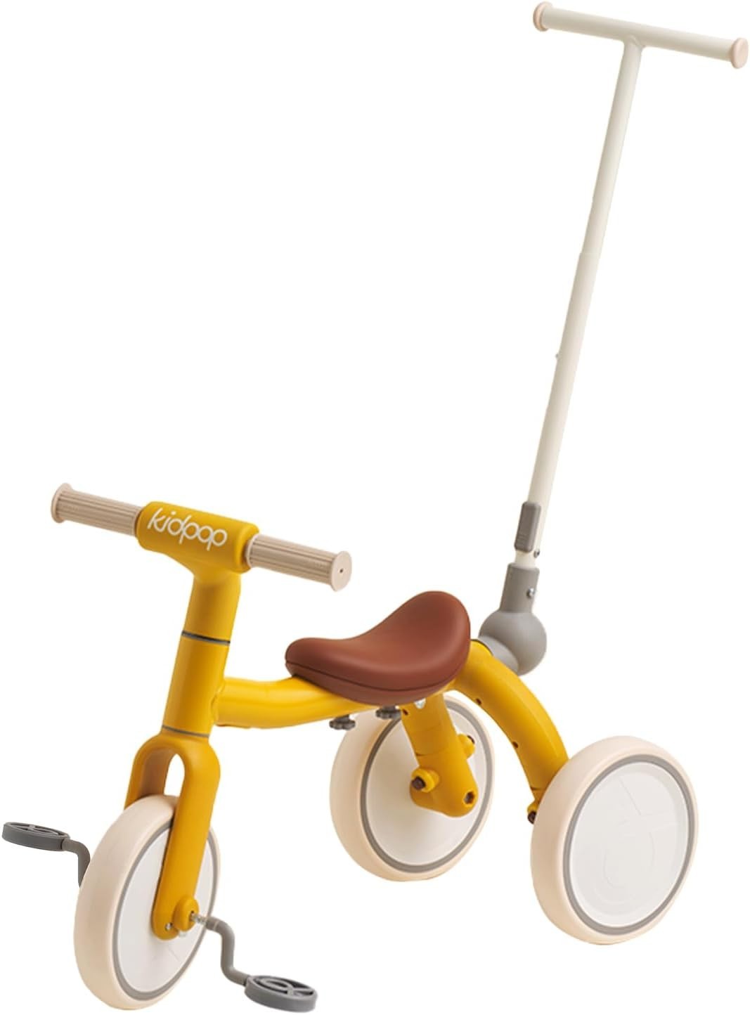 4 in 1 Kids Trike Balance Bike Scooter Push Trike EVA Wheels Yellow