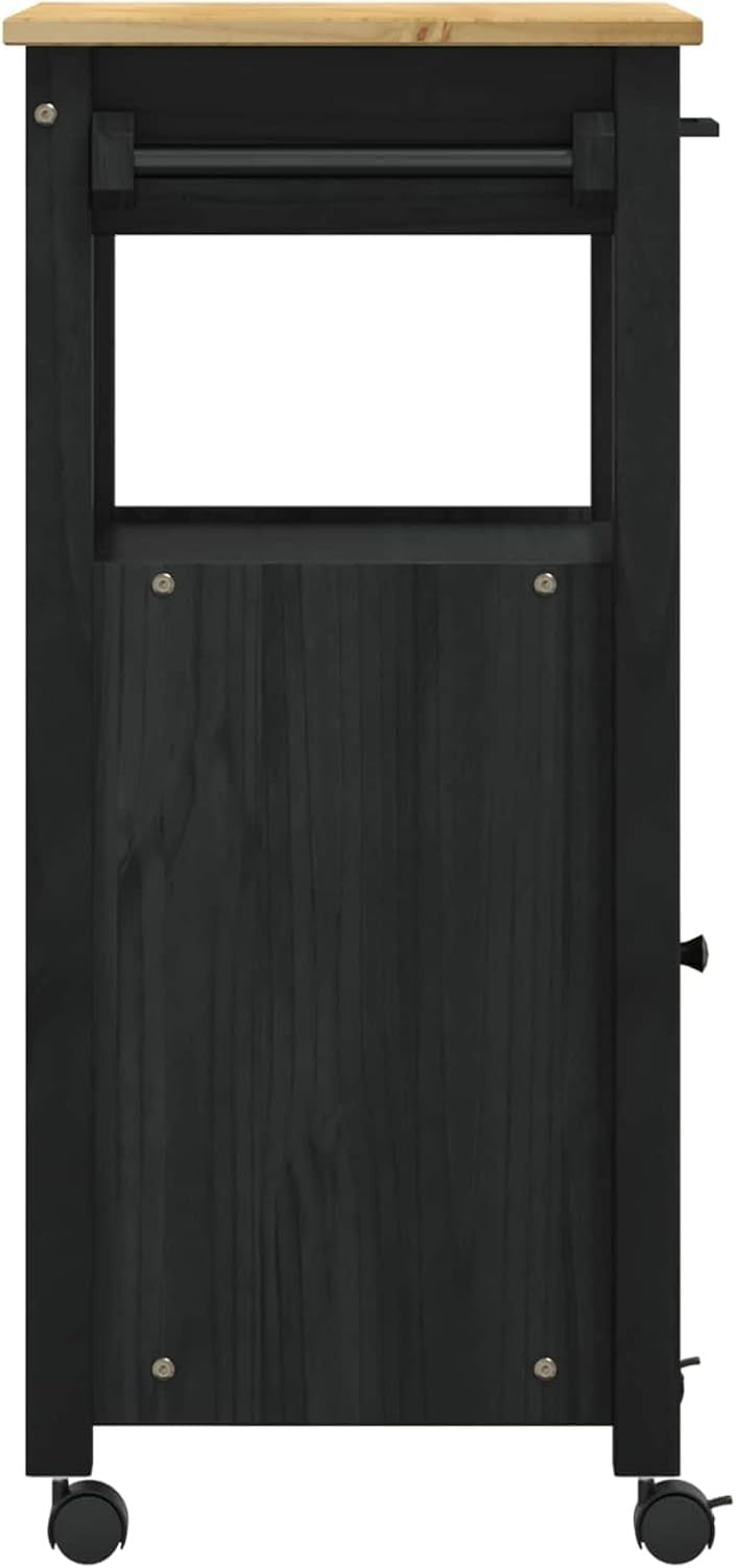 Expandable Kitchen Trolley on Wheels Storage Cabinet Worktop Mobile Serving Cart