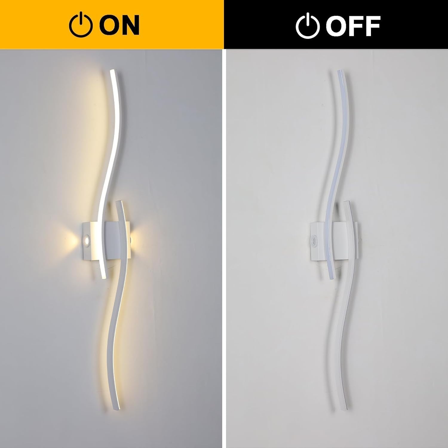Modern LED Wall Light Acrylic Bar Sconce Warm White for Bedroom Living Room