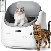 Self Cleaning Cat Litter Box APP Control XL Open Top Odor Control