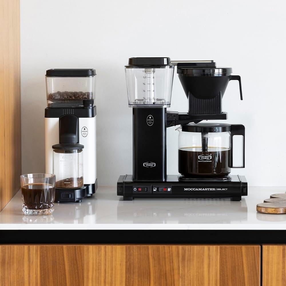 Premium Filter Coffee Machine 1.25L | Fast Brew Quiet Operation Aluminium Build