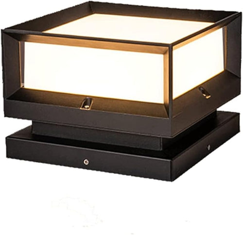 YGZPALH 9.8" Waterproof Garden Pillar Lamp E26 Patio Driveway Light