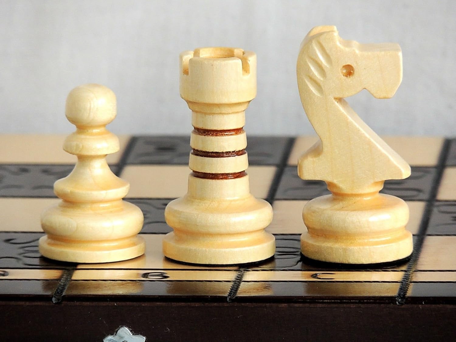 Luxury 42cm Wooden Chess Set XL | Handmade Board & Carved Pieces | Premium Gift
