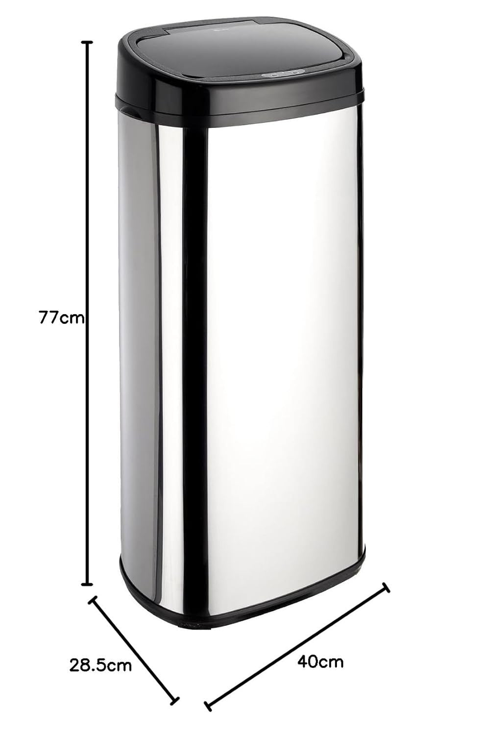 68L Sensor Kitchen Bin Touchless Auto Stainless Steel Chrome