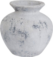 Antique White Ceramic Vase 31cm Rustic Bottle Shape Table Home Decor