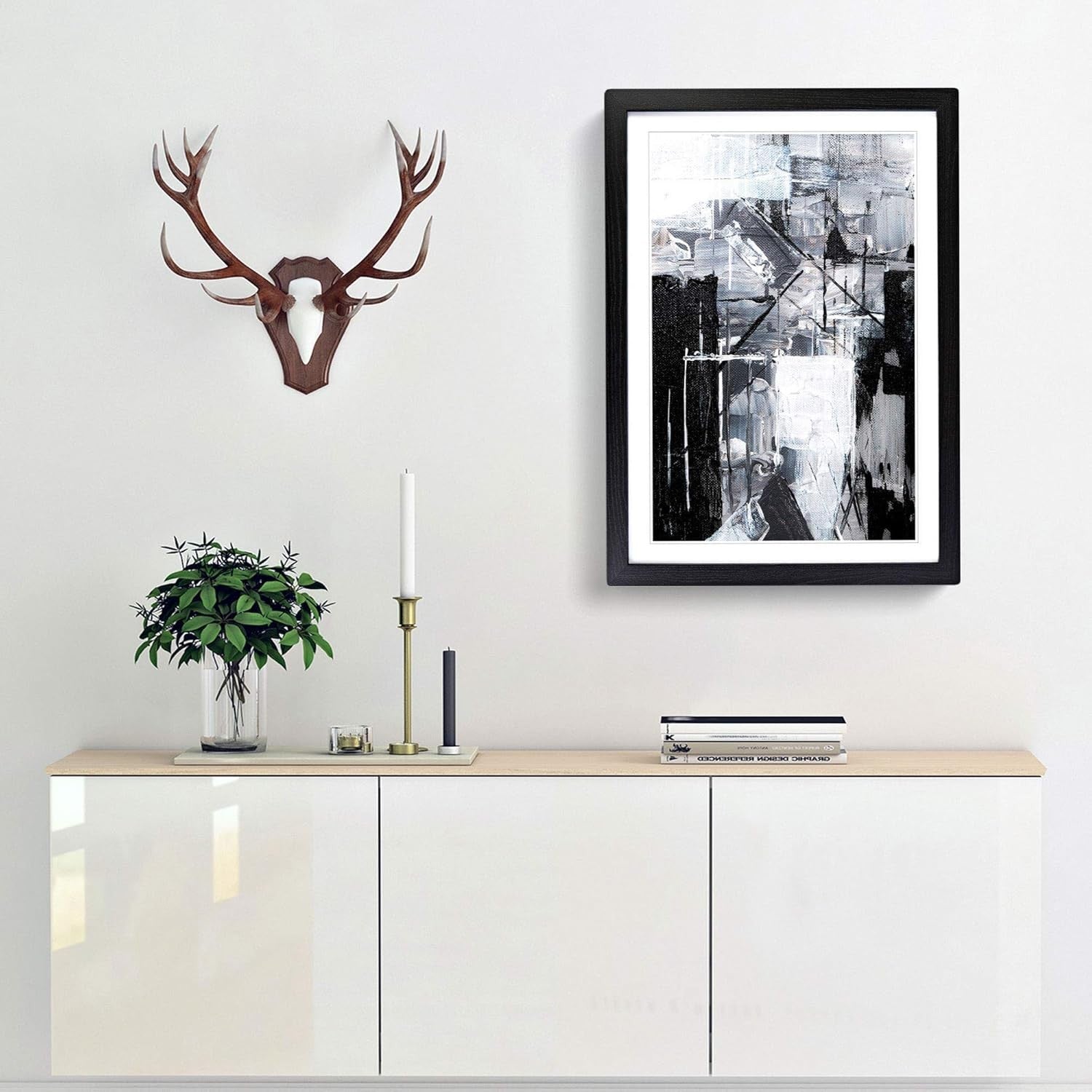 Abstract Art Painting Vol.335 by S.Johnson – Modern Framed Wall Art