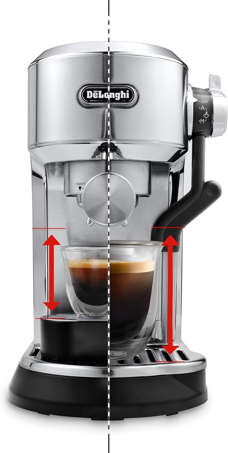 Compact Espresso Coffee Machine | 15-Bar Pump | Auto Steam Wand | Milk Frother