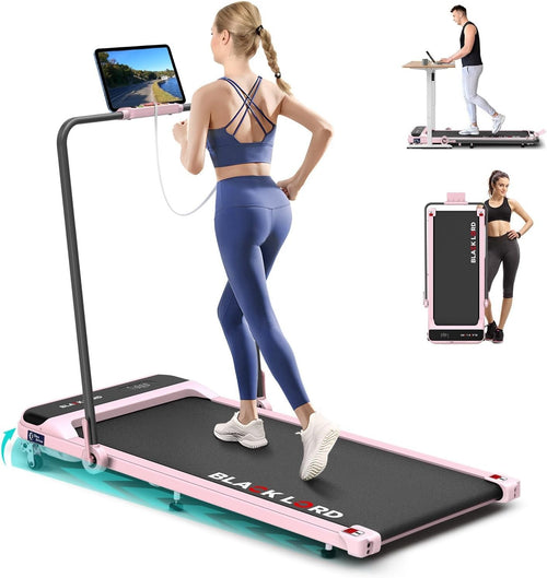 Under Desk Walking Treadmill 3.2HP 2-Level Incline LED Display Bluetooth