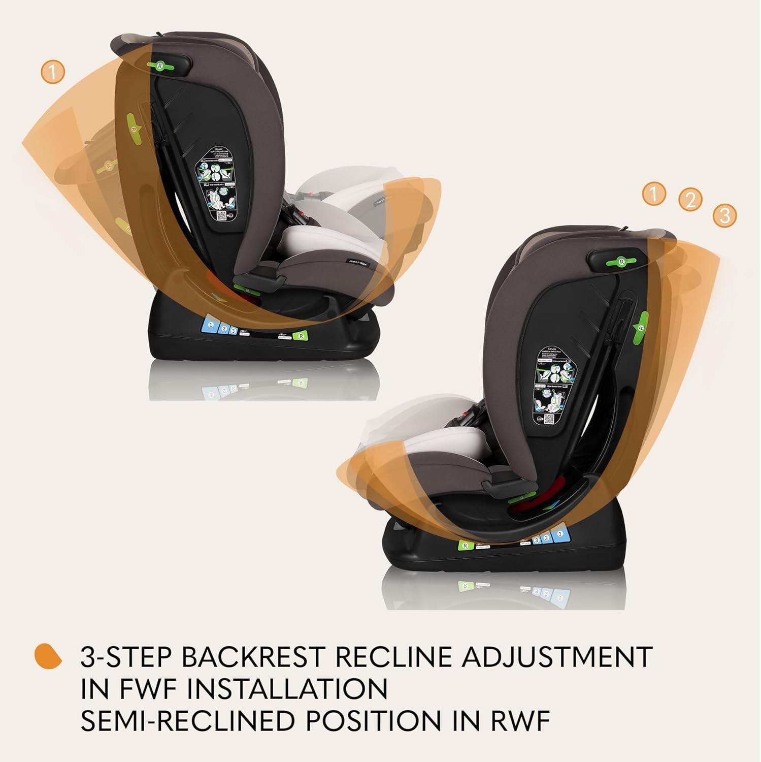 i-Size Baby Car Seat 0–12 Years 360° Safety 40–150cm Recline Headrest