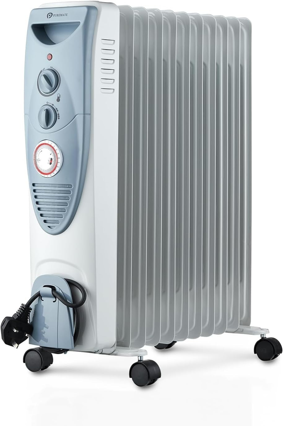 Oil Filled Radiator Heater 2500W 11 Electric Portable Heater Timer