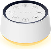 White Noise & Brown Noise Machine – 30 Soothing Sounds with Night Light