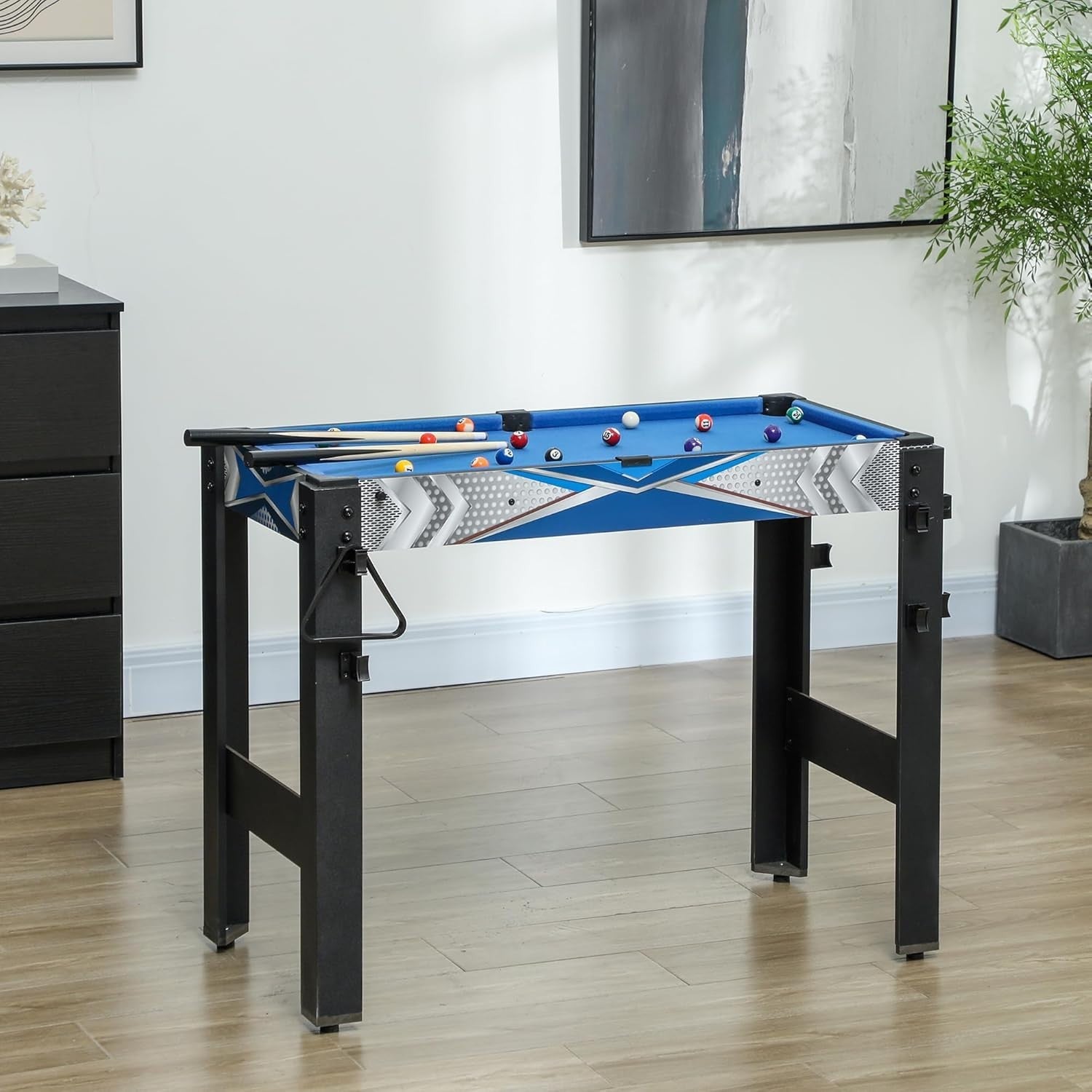 5 in 1 Multi Game Table Kids Pool Hockey Ping Pong Basketball