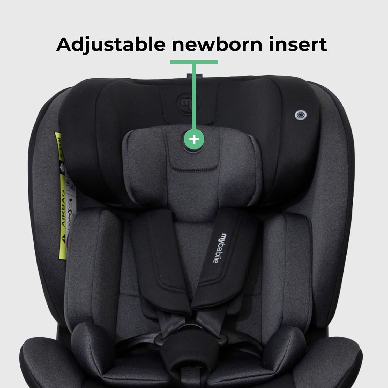 360° Rotating i-Size Baby Car Seat ISOFIX R129 Birth–12Y Support Leg