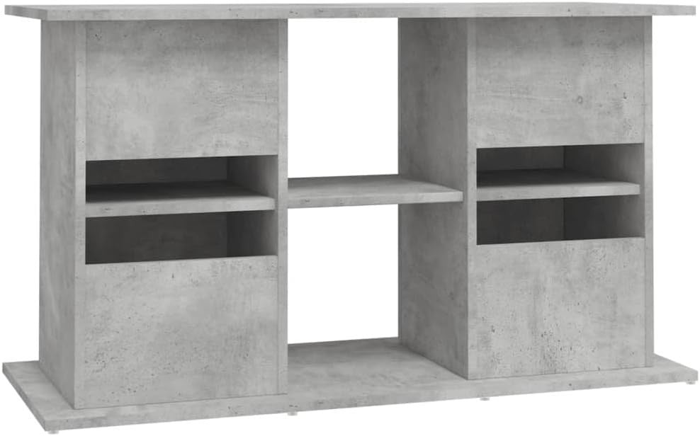 Concrete Grey Aquarium Stand with Storage & Sleek Modern Design 101x41x58cm