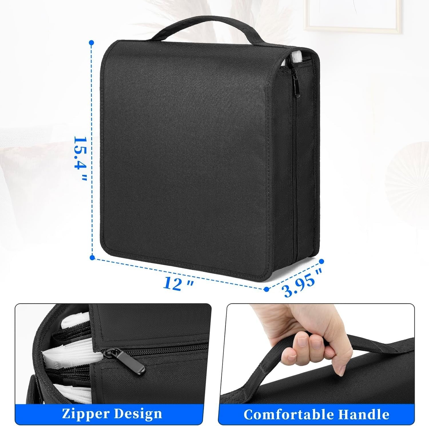 200 Disc CD DVD Blu Ray Storage Wallet Binder Case Album Organizer