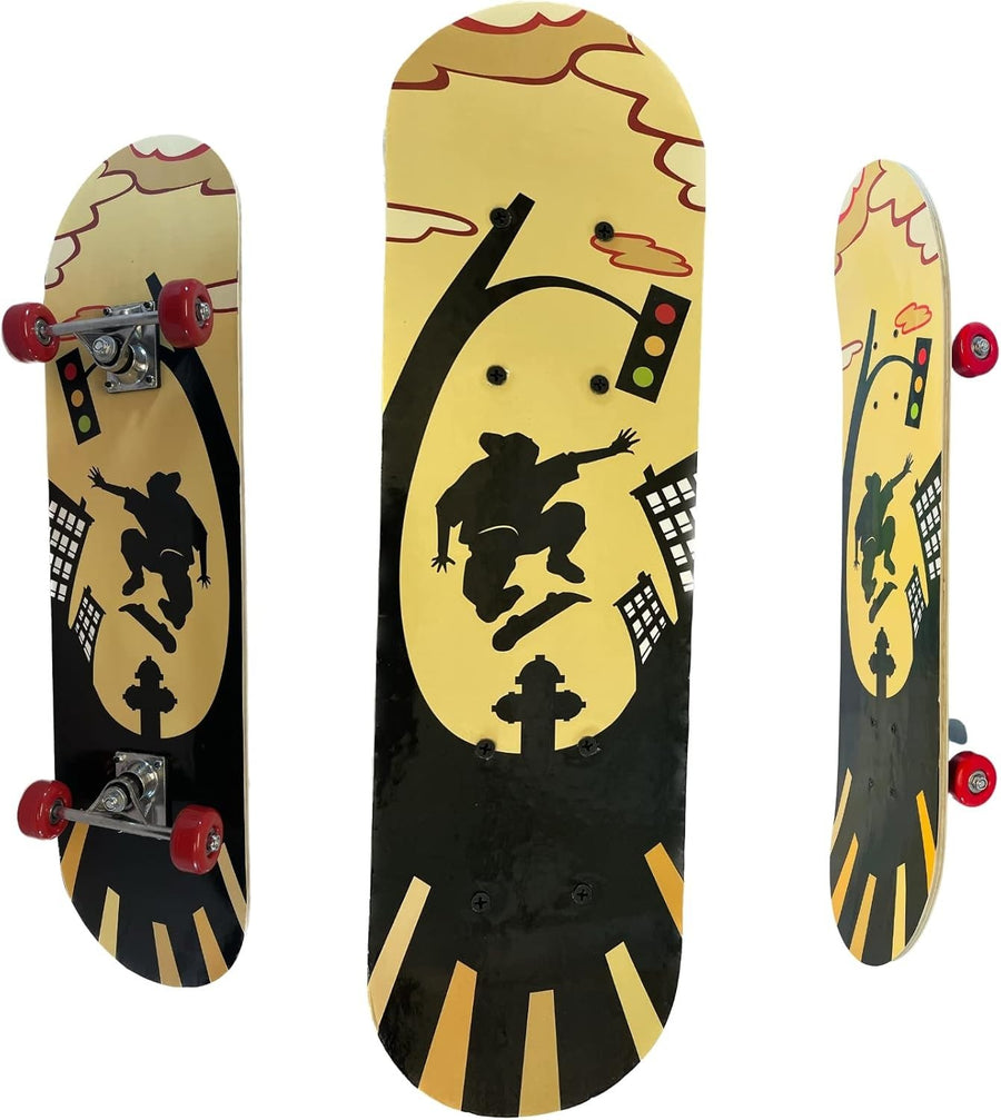 31in Double Kick Beginner Skateboard Maple Deck Adult Trick Cruiser