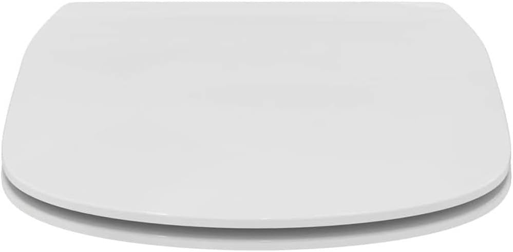 Slim Toilet Seat White Sandwich Soft Close Duroplast Stainless Hinges