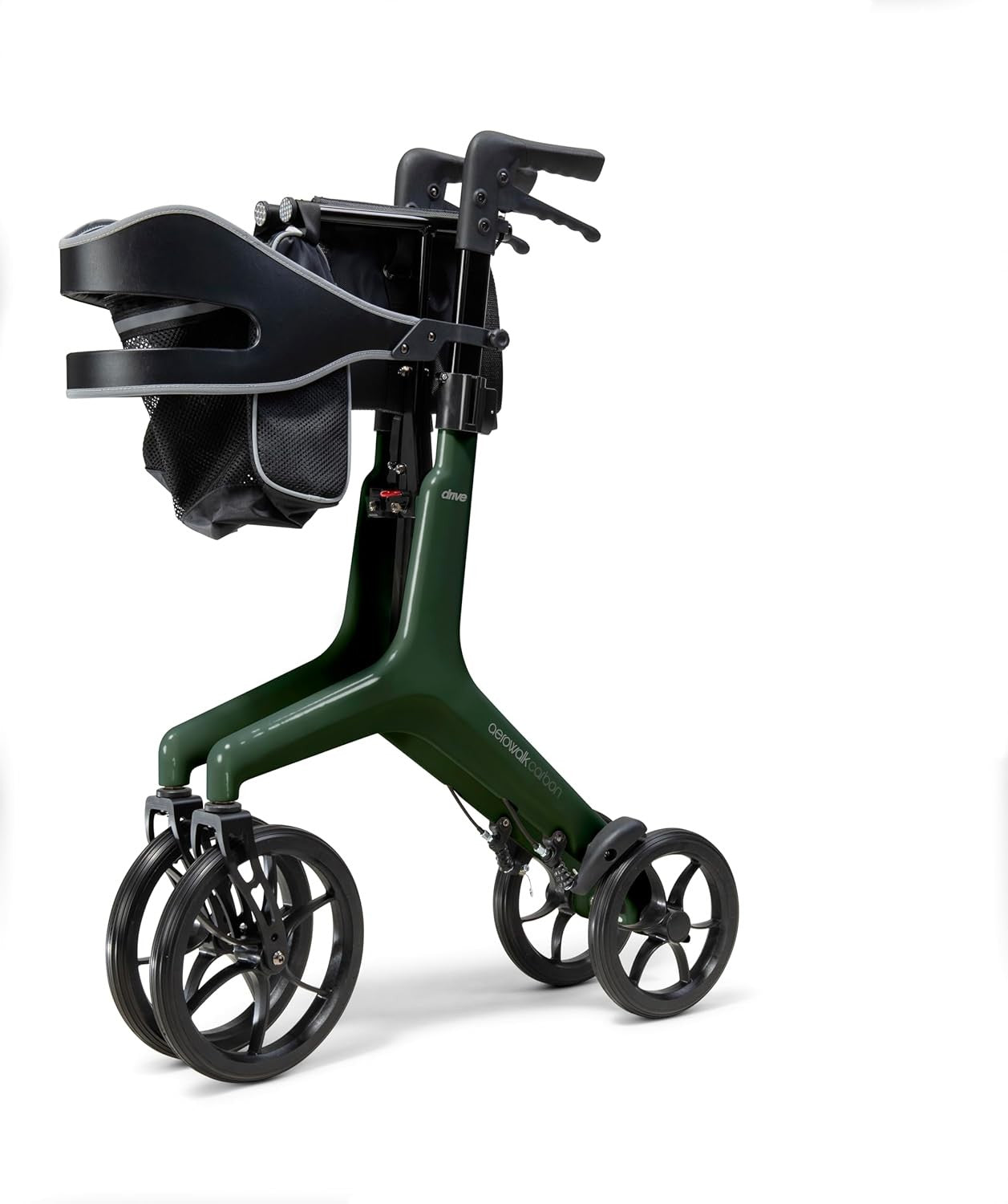 Ultra Lightweight Carbon Fibre Rollator Walker Folding Mobility Aid 4 Wheels