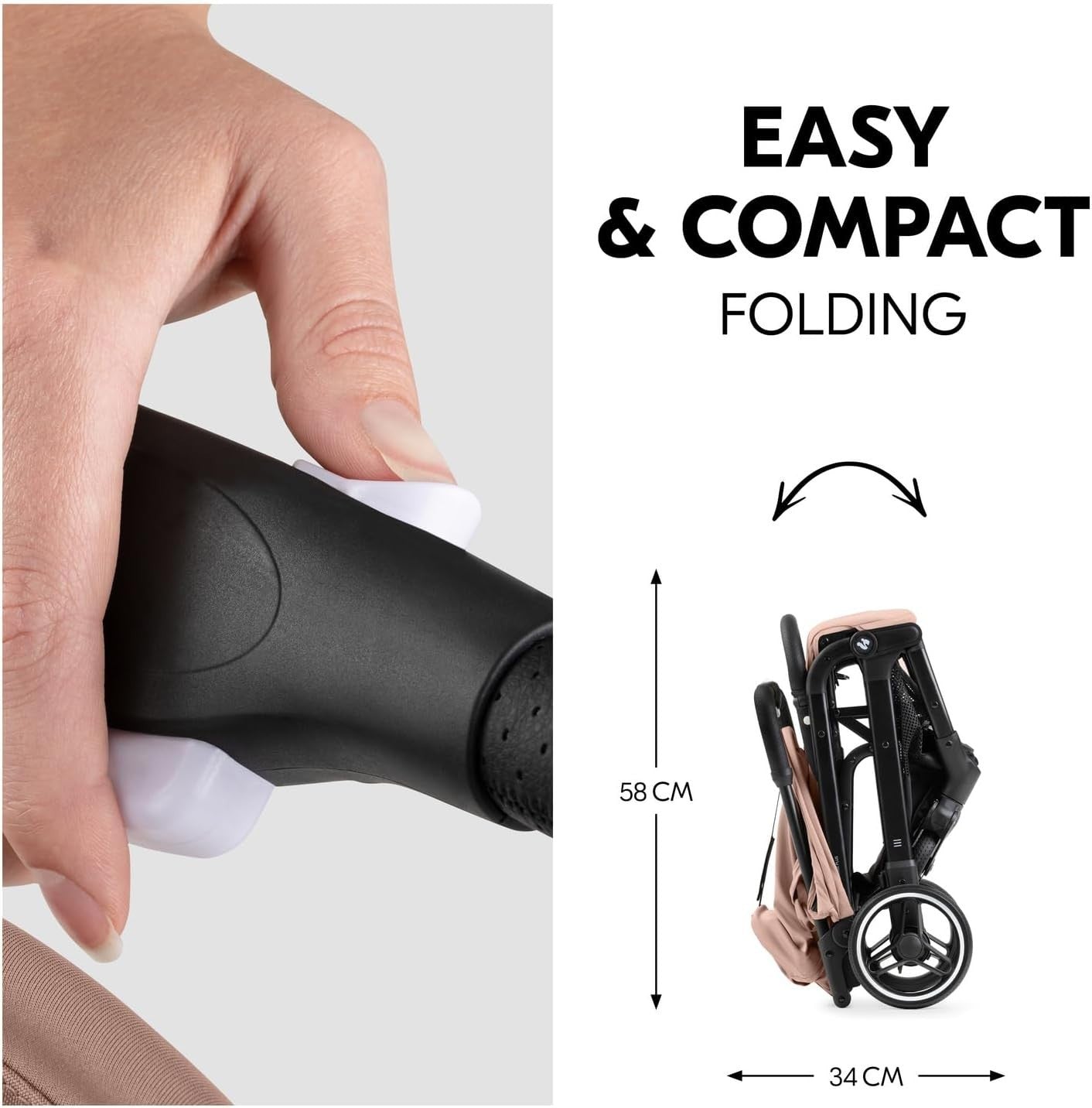 Lightweight Travel Pushchair Foldable Buggy Recline Birth-22kg UPF50+