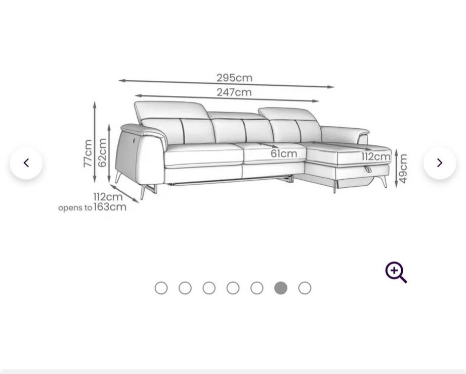Grey Leather Corner Sofa Bed + Storage (PTP)
