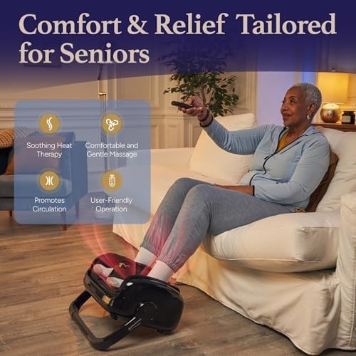 Shiatsu Foot Massager with Heat Deep Kneading Circulation Pain Relief