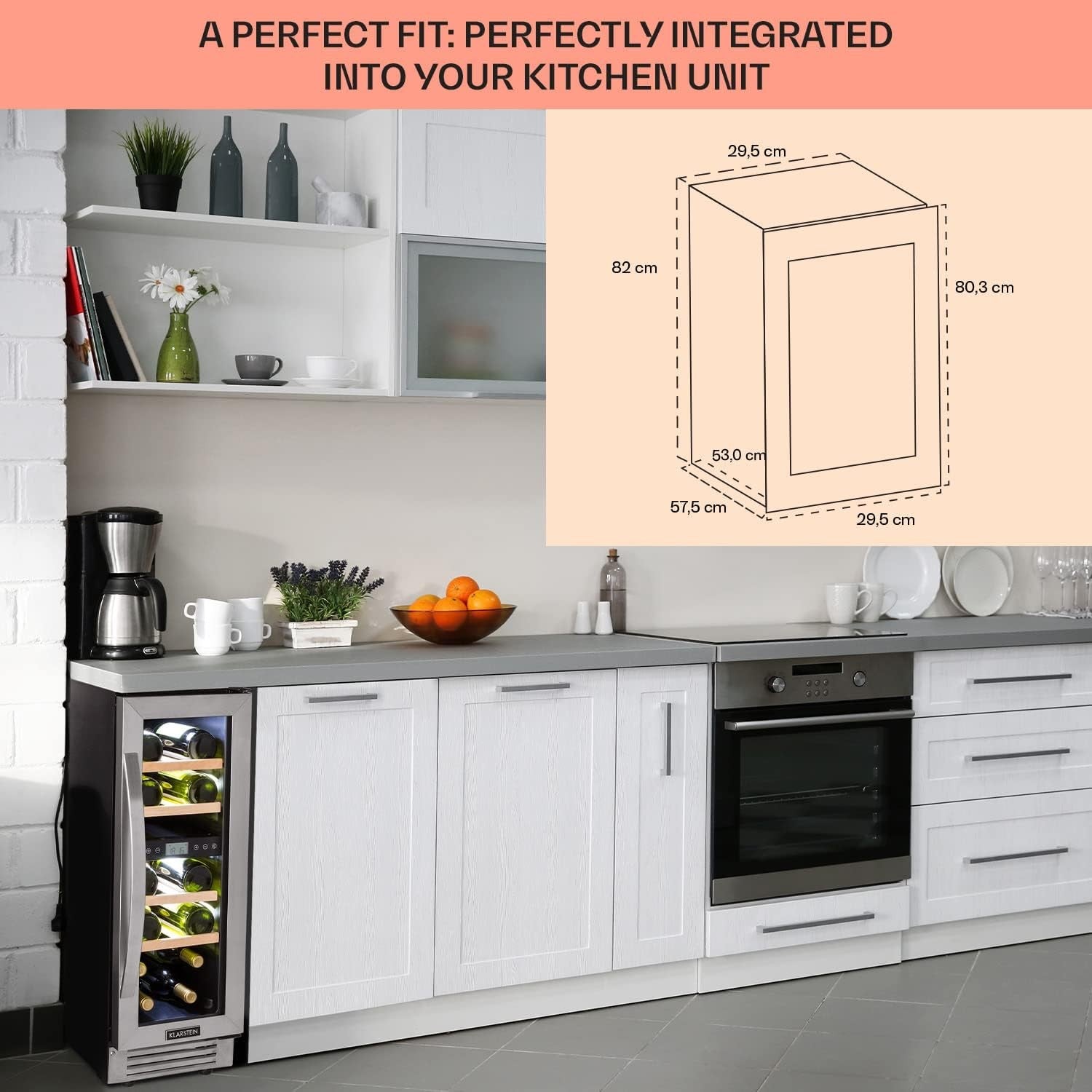 Dual Zone Wine Cooler Fridge 17 Bottle Glass Door Touch Control LED Black