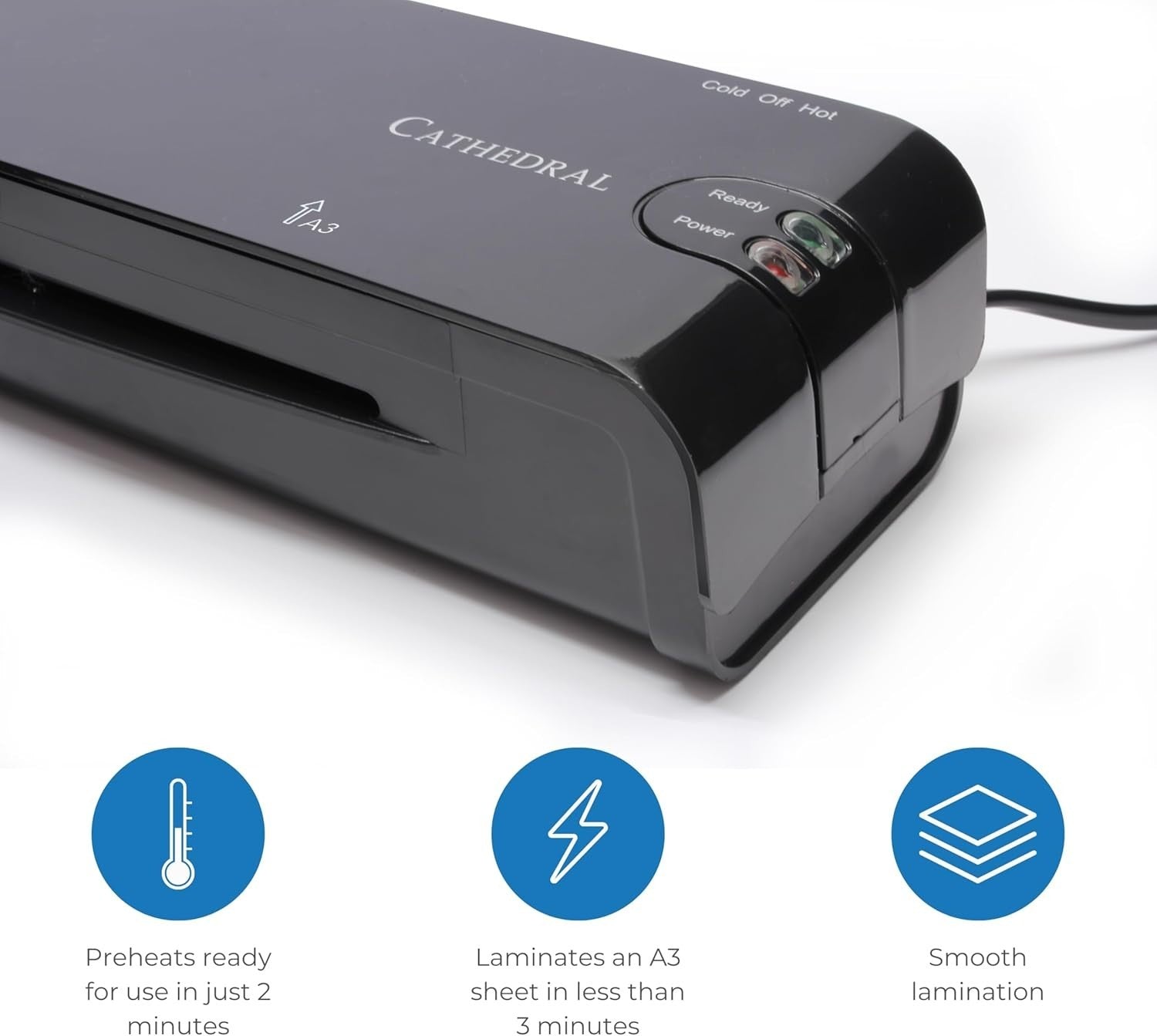 A3 Laminator Fast Warm Up Jam Release Heavy Duty 250 Mic