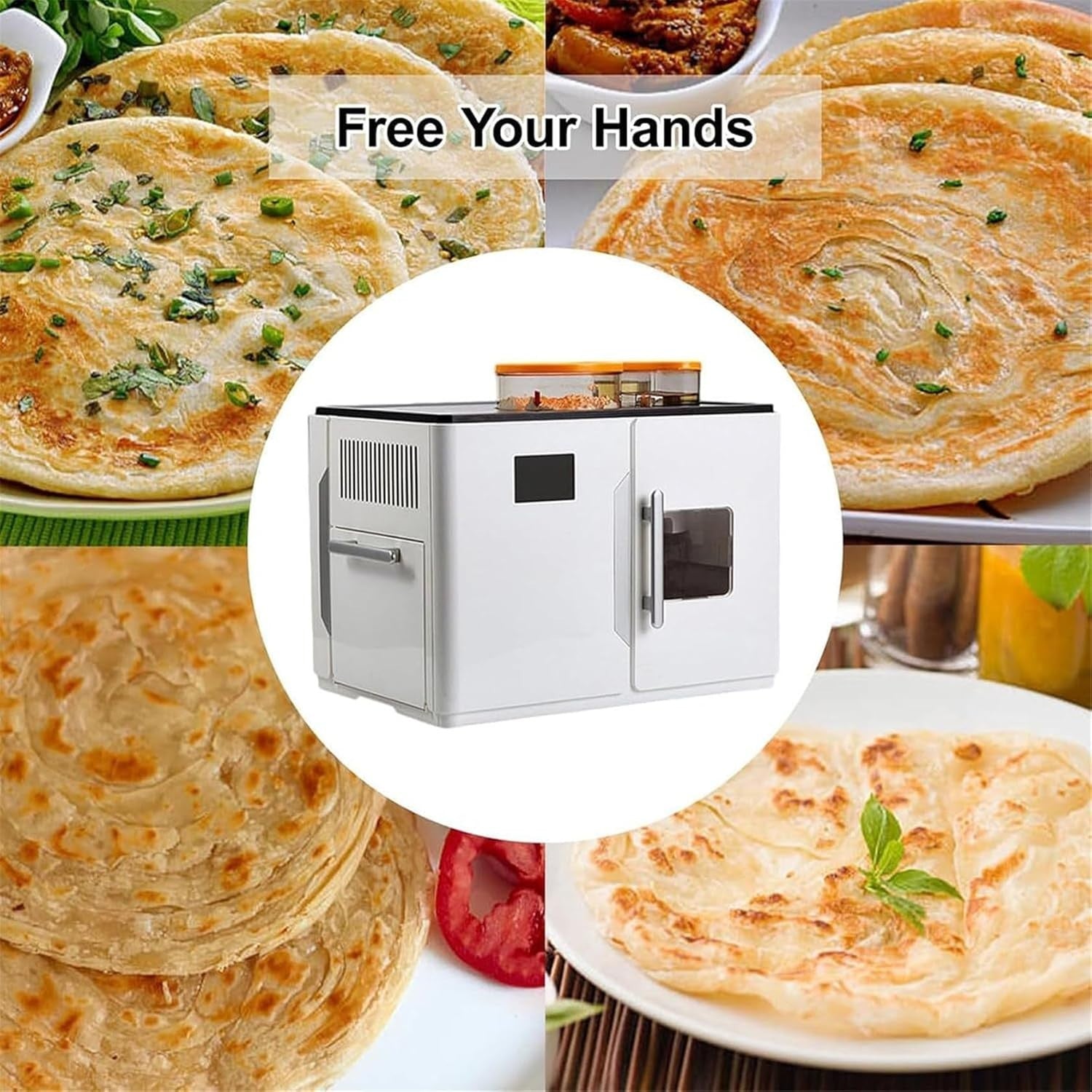 1800W Commercial Flatbread Machine Touchscreen Automatic Tortilla Maker