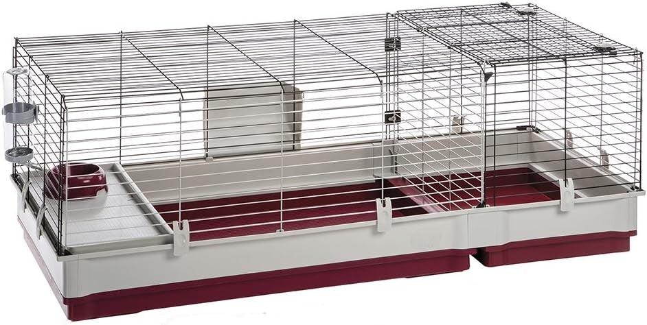 Extra Large Rabbit Cage Indoor Wire Hutch w Extension Tray Accessories