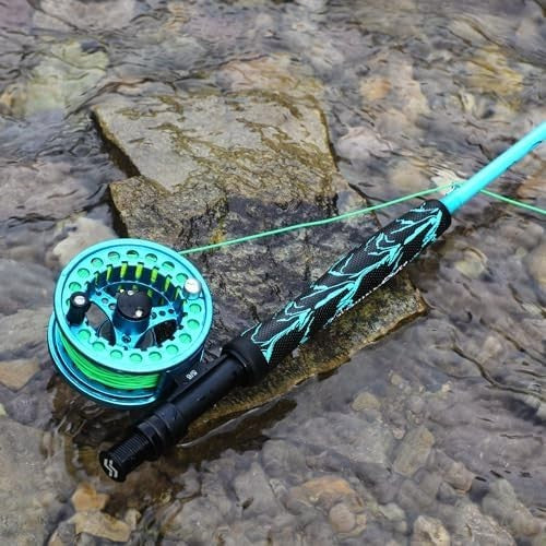Fly Fishing Combo 9ft Carbon Rod & Reel Kit with Case & Flies