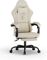 Ergonomic Gaming Chair w/ Footrest Reclining 350lbs