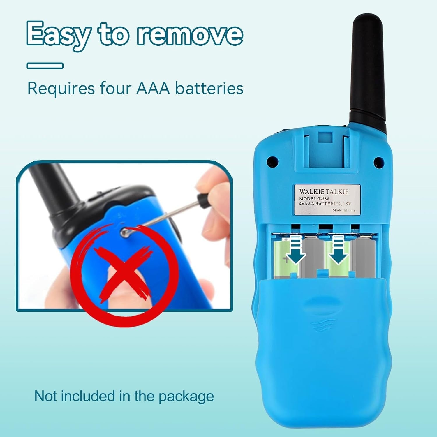 Kids Walkie Talkies 1 Pair VOX Flashlight 8 Channel Outdoor Toy Gift
