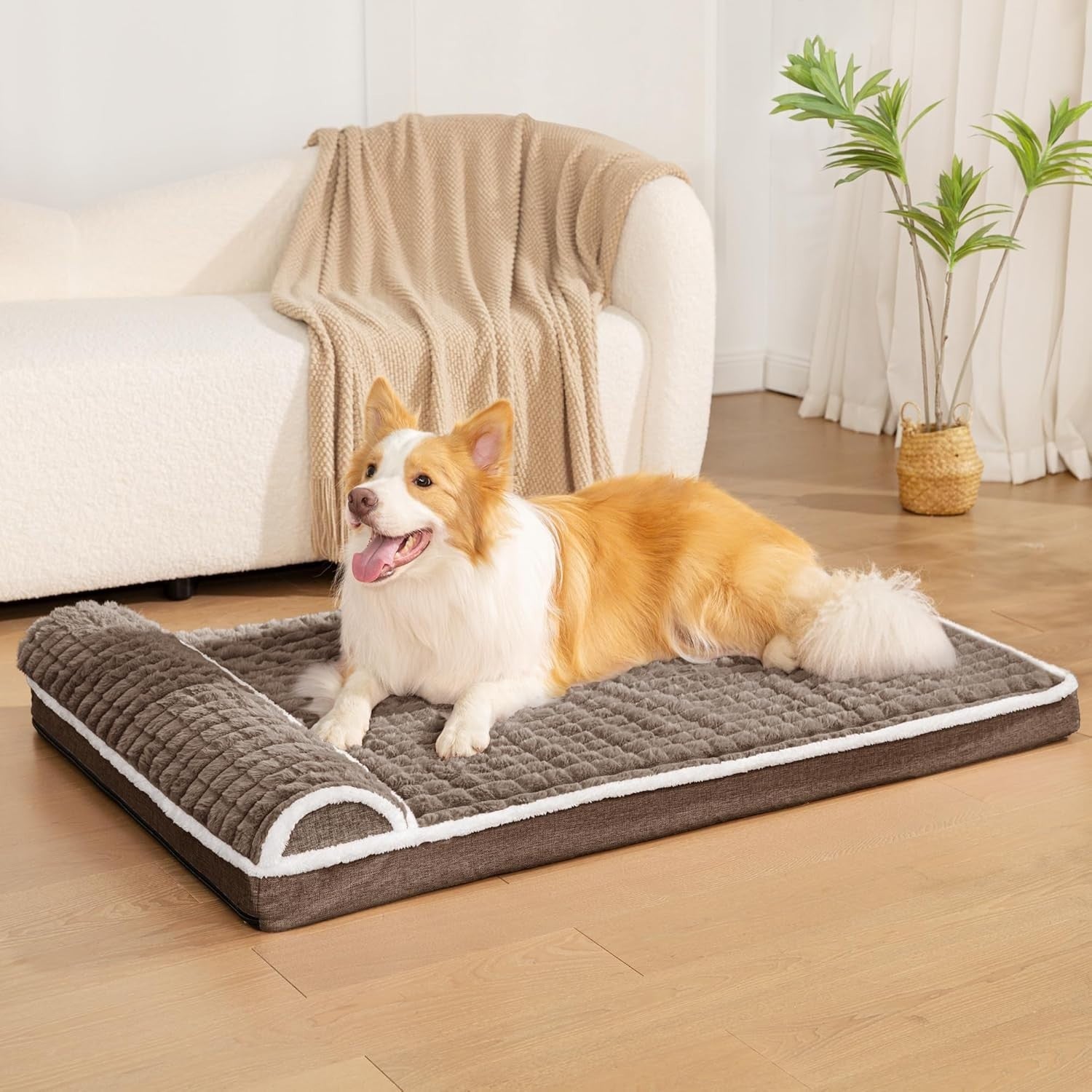 Jumbo Orthopedic Dog Crate Bed 142x101cm Waterproof