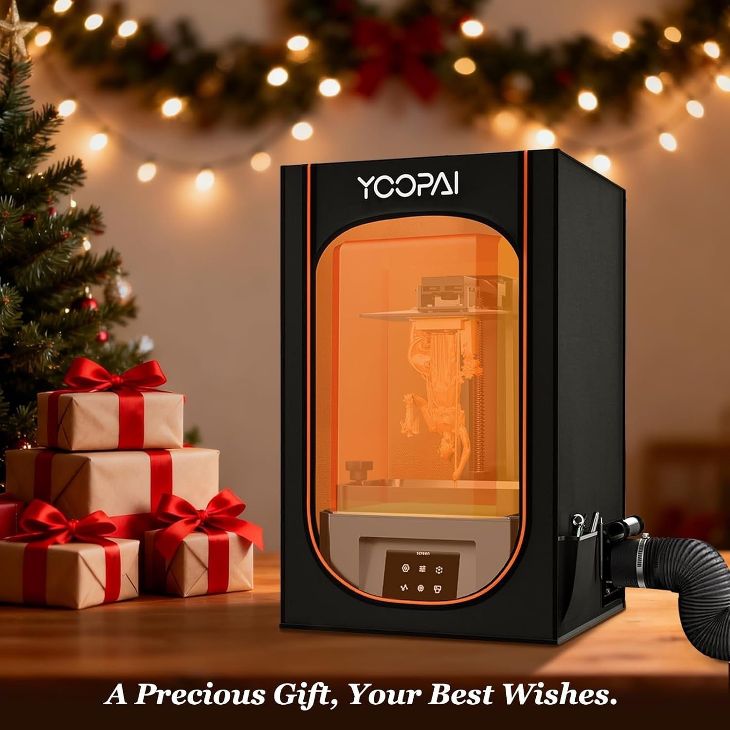 Resin 3D Printer Enclosure Vented Carbon Filter Odor Noise Dust Control
