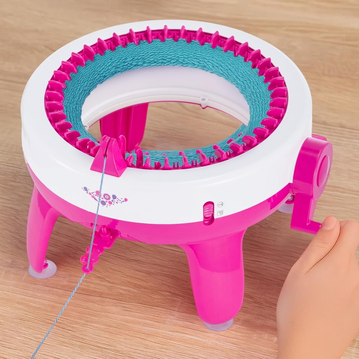 40 Needle Knitting Machine Circular Loom DIY Hats Scarves Easy Knit Tool