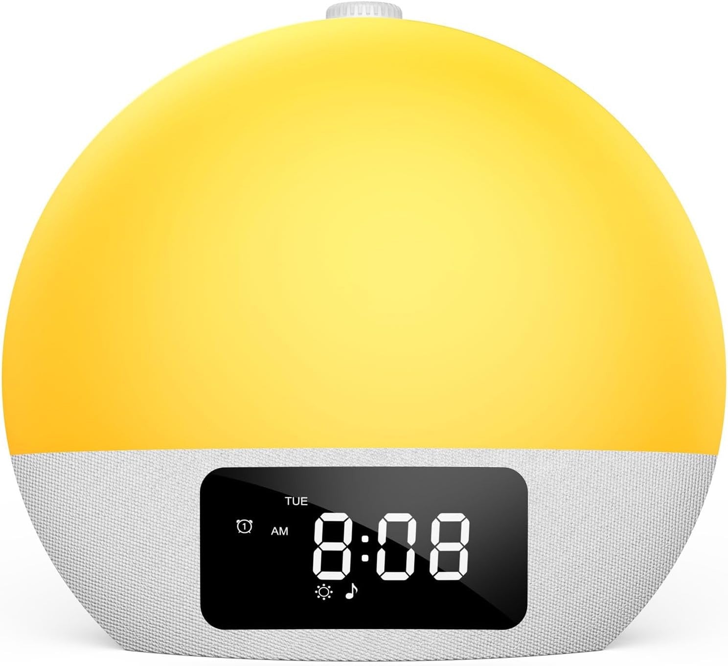 Sunrise Wake Up Light Alarm Clock White Noise Night Lamp Dual Alarm